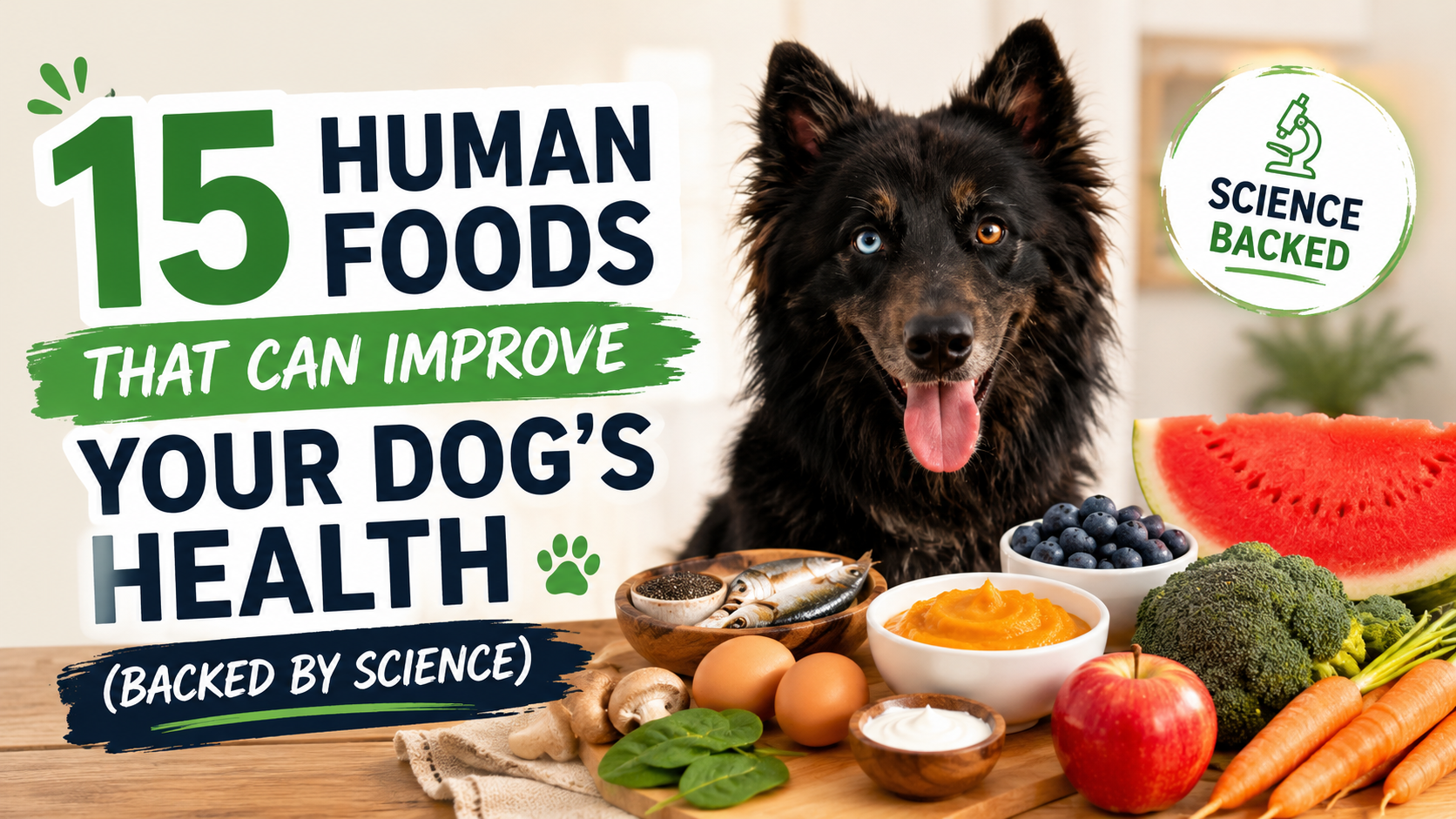 15 HUMAN FOODS THAT CAN IMPROVE YOUR DOG’S HEALTH (BACKED BY SCIENCE)